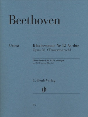 BEETHOVEN - SONATA NO 12 OP 26 A FLAT URTEXT