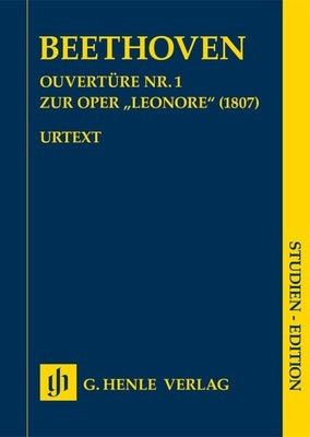 BEETHOVEN - OVERTURE NO 1 LEONORE STUDY SCORE