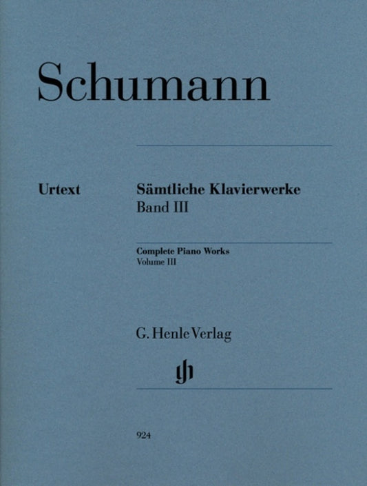 SCHUMANN - COMPLETE PIANO WORKS VOL 3