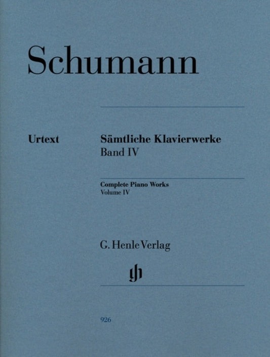 SCHUMANN - COMPLETE PIANO WORKS VOL 4