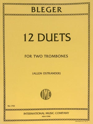 BLEGER - 12 DUETS FOR 2TROMBONES