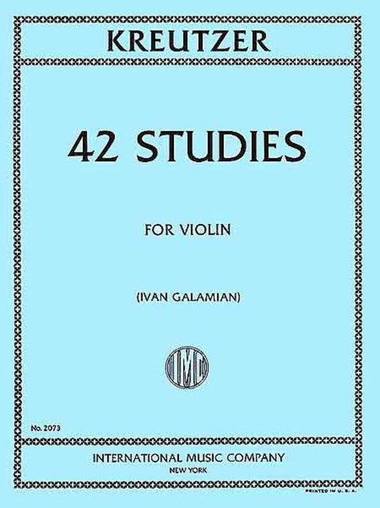 KREUTZER - 42 STUDIES VIOLIN ED GALAMIAN