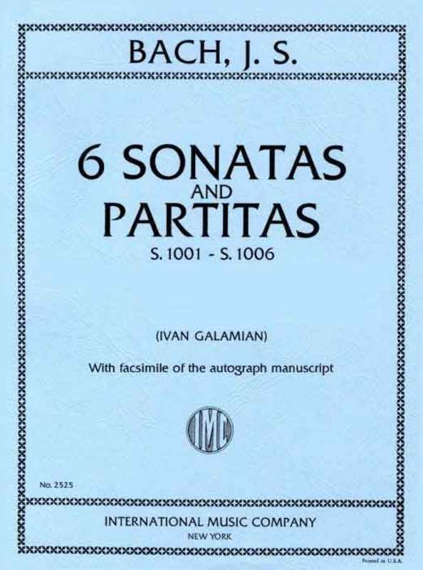 BACH - 6 SONATAS & PARTITAS VIOLIN ED GALAMIAN