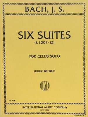 BACH - SIX SUITES BWV 1007-12 FOR CELLO SOLO