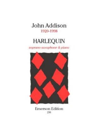 ADDISON - HARLEQUIN FOR SOPRANO SAX/PIANO