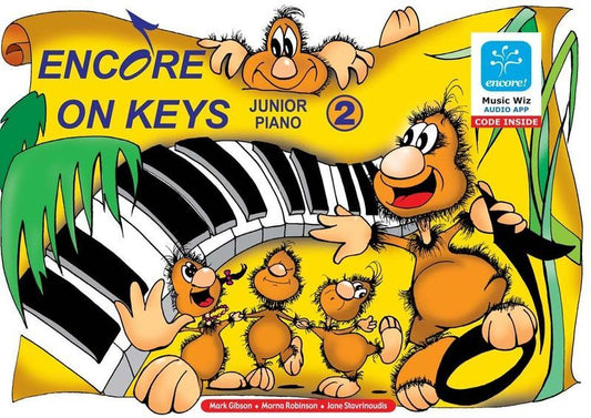 ENCORE ON KEYS JUNIOR PIANO LEV 2 BK/OLA/FLASH CARDS