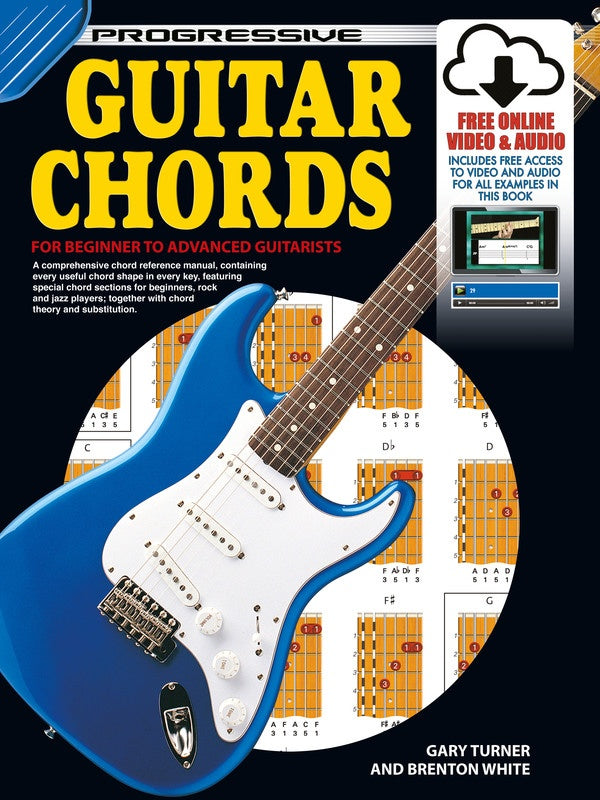 PROGRESSIVE GUITAR CHORDS BK/OLA