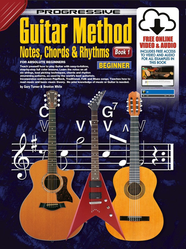 PROGRESSIVE GUITAR METHOD BK 1 NOTES CHORDS AND RHYTHMS