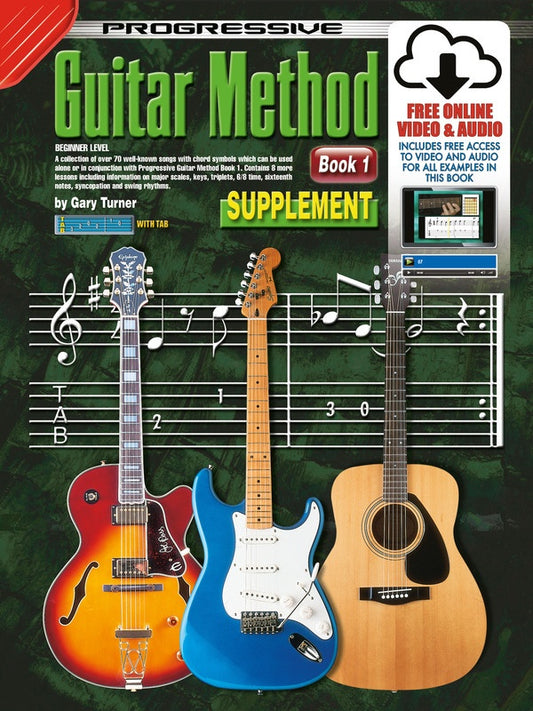 PROGRESSIVE GUITAR METHOD BK 1 SUPPLEMENT BK/OLA