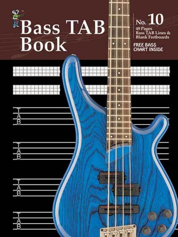 PROGRESSIVE MANUSCRIPT BK 10 BASS TAB/LINES/CHORDS/48 PAGES