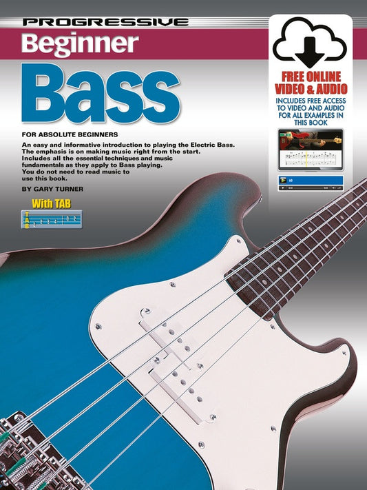 PROGRESSIVE BEGINNER BASS BK/OLA