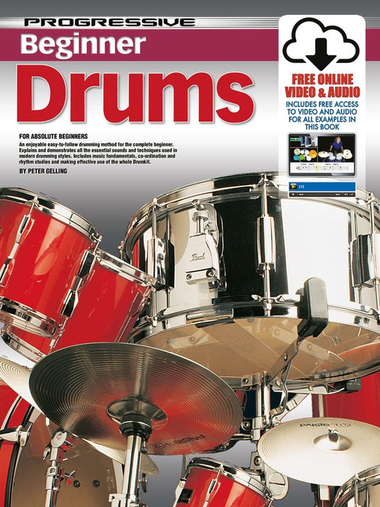 PROGRESSIVE BEGINNER DRUMS BK/OLA