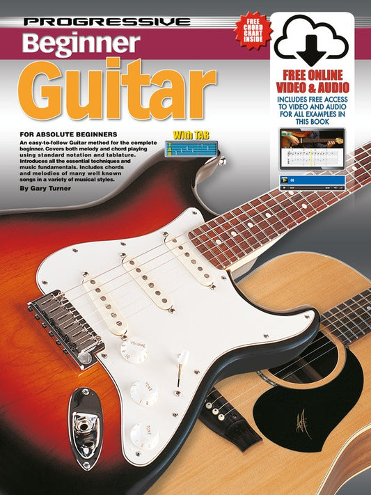 PROGRESSIVE BEGINNER GUITAR BK/OLA