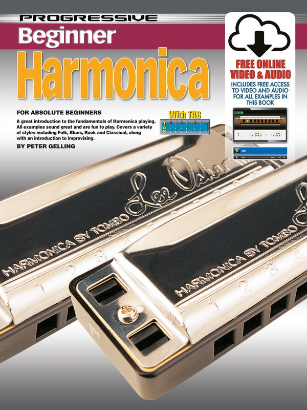 PROGRESSIVE BEGINNER HARMONICA BK/OLA