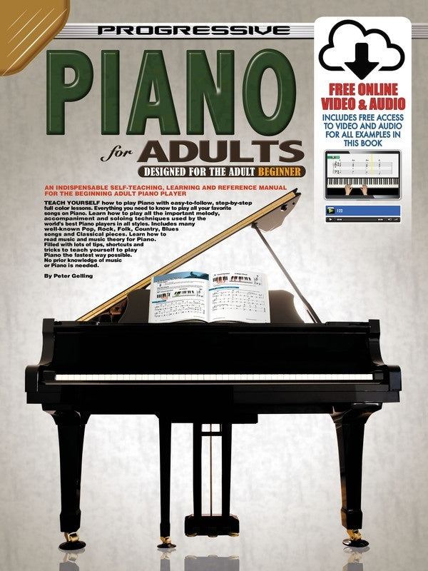 PROGRESSIVE PIANO FOR ADULTS BK/OLM