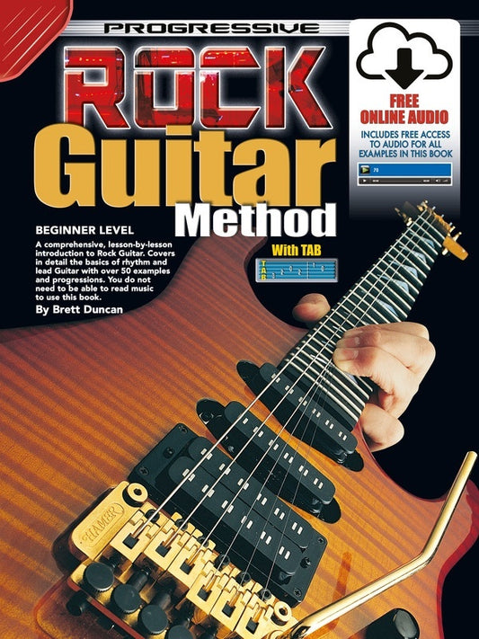 PROGRESSIVE ROCK GUITAR METHOD BK/OLA