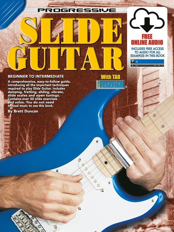 PROGRESSIVE SLIDE GUITAR TECHNIQUE BK/OLA