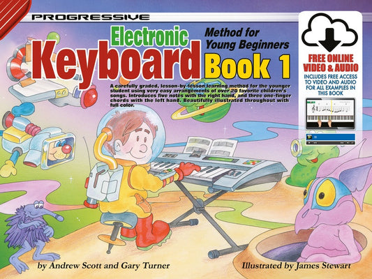 PROGRESSIVE ELECTRONIC KEYBOARD METHOD YOUNG BEGINNERS BK 1