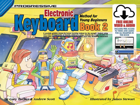 PROGRESSIVE ELECTRONIC KEYBOARD METHOD YOUNG BEGINNERS BK 2