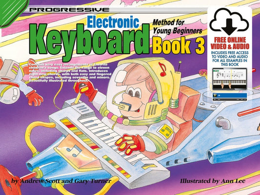 PROGRESSIVE ELECTRONIC KEYBOARD METHOD YOUNG BEGINNERS BK 3