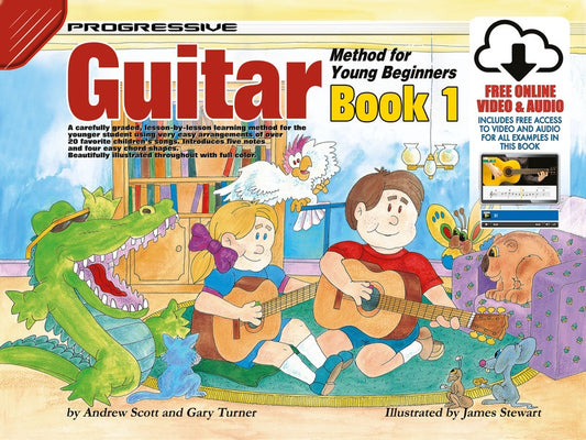 PROGRESSIVE GUITAR METHOD FOR YOUNG BEGINNERS BK 1 BK/OLA