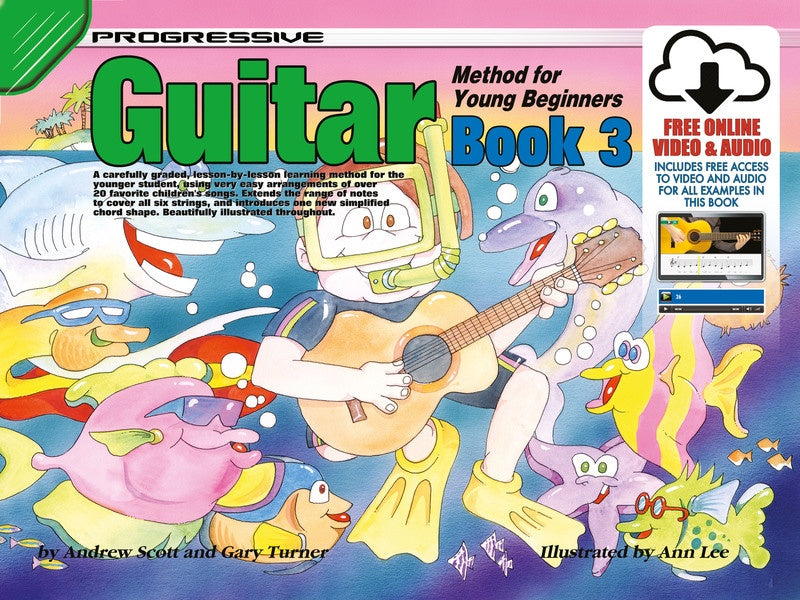 PROGRESSIVE GUITAR METHOD FOR YOUNG BEGINNERS BK 3 BK/OLA