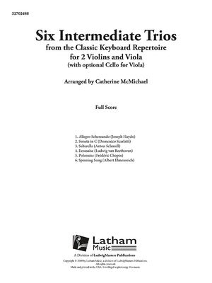 6 INTERMEDIATE TRIOS FOR 2 VIOLINS/VIOLA ARR MCMICHAEL