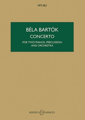 BARTOK - CONCERTO FOR 2 PIANOS/PERC/ORCH STUDY SCORE
