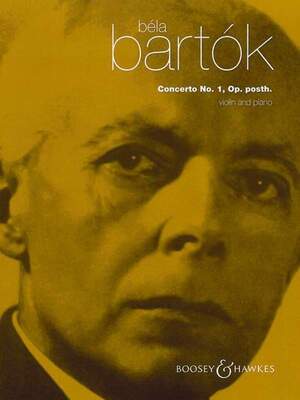 BARTOK - VIOLIN CONCERTO NO 1 VIOLIN/PIANO