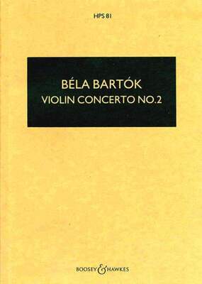 BARTOK - VIOLIN CONCERTO NO 2 STUDY SCORE