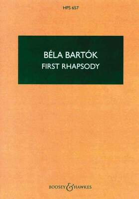 BARTOK - 1ST RHAPSODY VIOLIN/ORCH STUDY SCORE