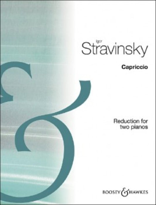 STRAVINSKY - CAPRICCIO FOR PIANO/ORCHESTRA 2P4H