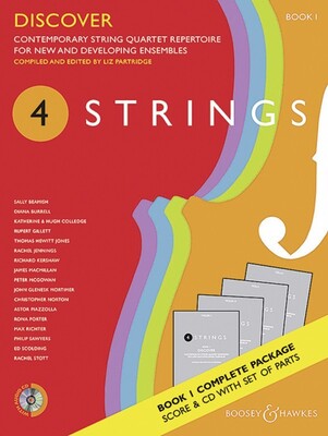 4 STRINGS - DISCOVER BK 1 STRING QUARTET SC/PTS/CD