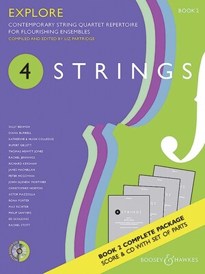 4 STRINGS - EXPLORE BK 2 STRING QUARTET SC/PTS/CD