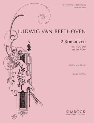BEETHOVEN - TWO ROMANCES OP 40 OP 50 VIOLIN/PIANO