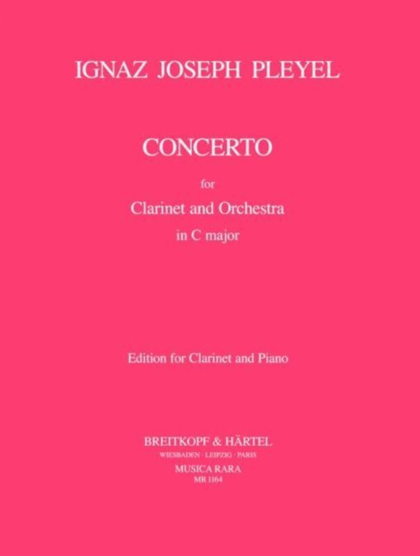 PLEYEL - CONCERTO C MAJOR CLARINET/PIANO