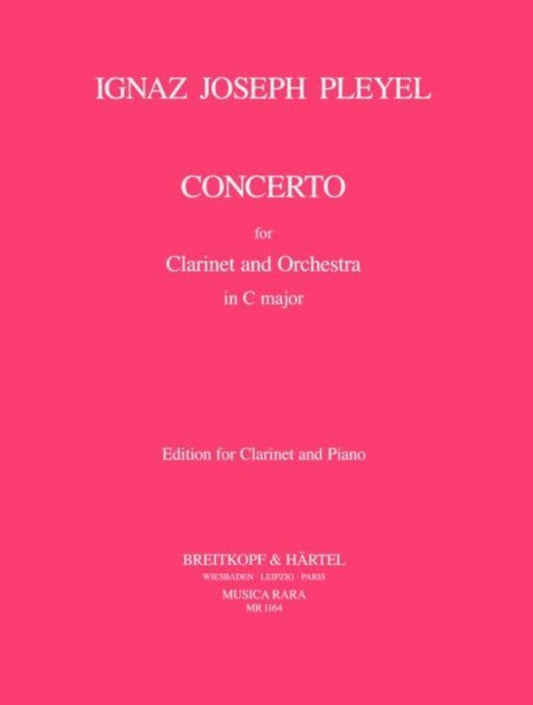 PLEYEL - CONCERTO C MAJOR CLARINET/PIANO