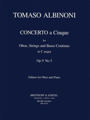 ALBINONI - CONCERTO C MAJOR OP 9 NO 5 OBOE/PIANO