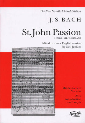BACH - ST JOHNS PASSION VOCAL SCORE