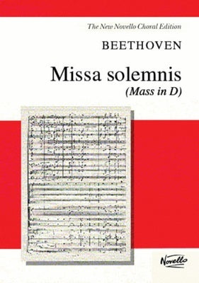 BEETHOVEN - MISSA SOLEMNIS MASS IN D VOCAL SCORE