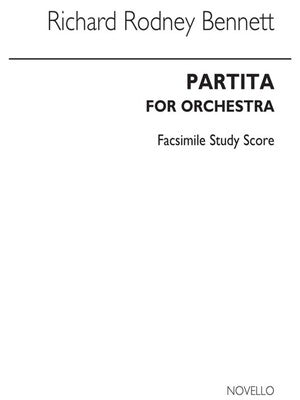BENNETT PARTITA FOR ORCHESTRA STUDY SCOR