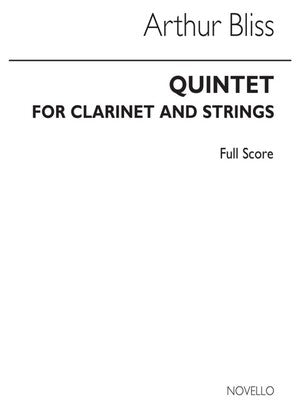 BLISS CLARINET QUINTET STUDY SCORE
