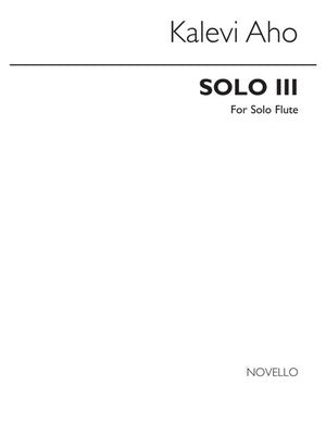 AHO SOLO III FOR SOLO FLUTE
