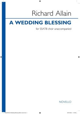 A WEDDING BLESSING SSATB A CAPPELLA
