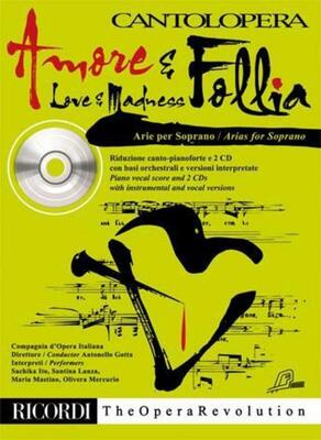 ARIE PER SOPRANO AMORE E FOLLIA BK/CD