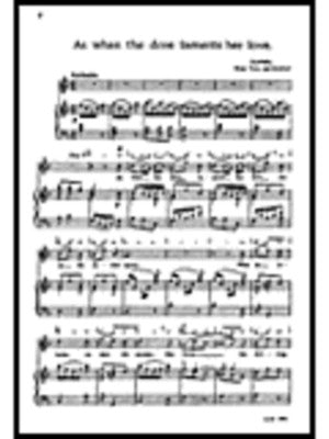 AS WHEN THE DOVE LAMENTS HER LOVE SOP/PNO