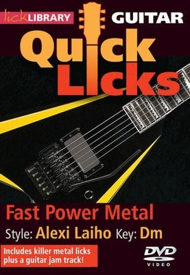 ALEXI LAIHO QUICK LICKS FAST POWER METAL DVD
