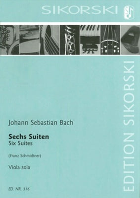 BACH - 6 CELLO SUITES BWV 1007-1012 ARRANGED FOR VIOLA