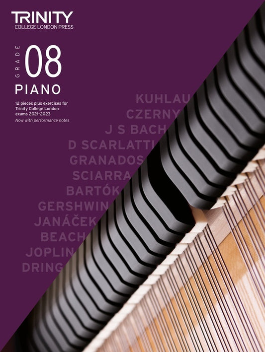 TRINITY PIANO PIECES & EXERCISES 2021-23 GR 8