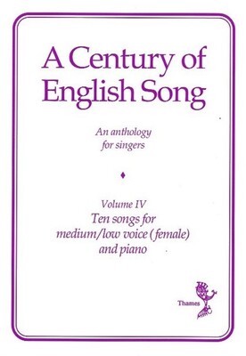 A CENTURY OF ENGLISH SONG VOL 3 MED/LOW FEMALE